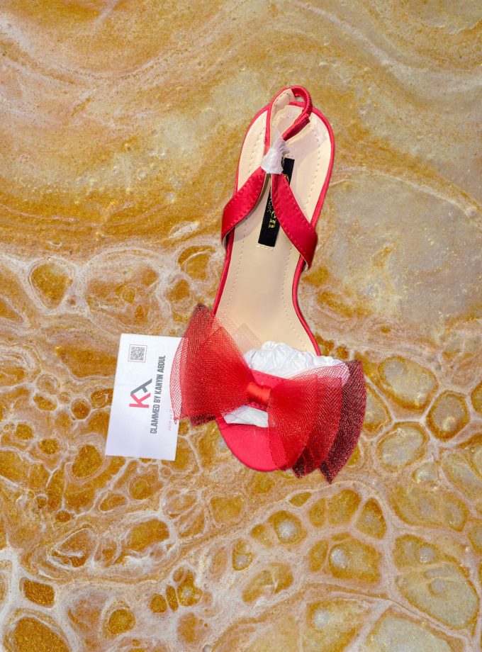 Red slingback sandal
