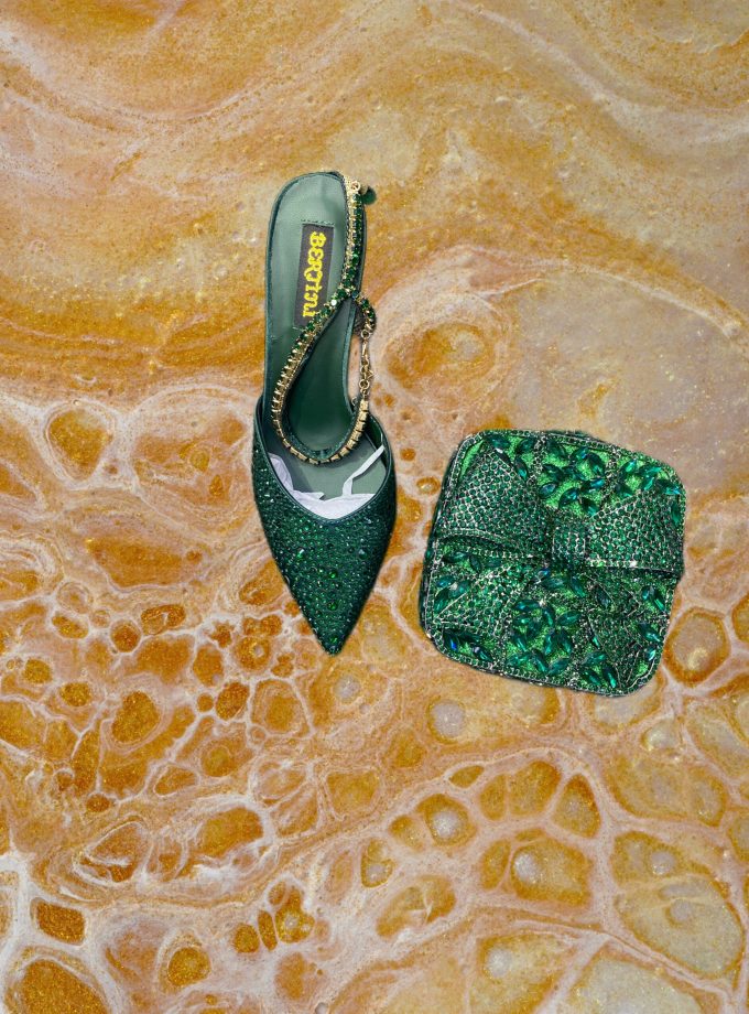 Rich spirit shoe/sandal (emerald green)