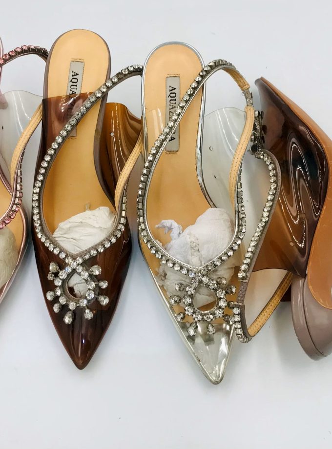 AQUAZZURA SEE THROUGH SLINGBACK